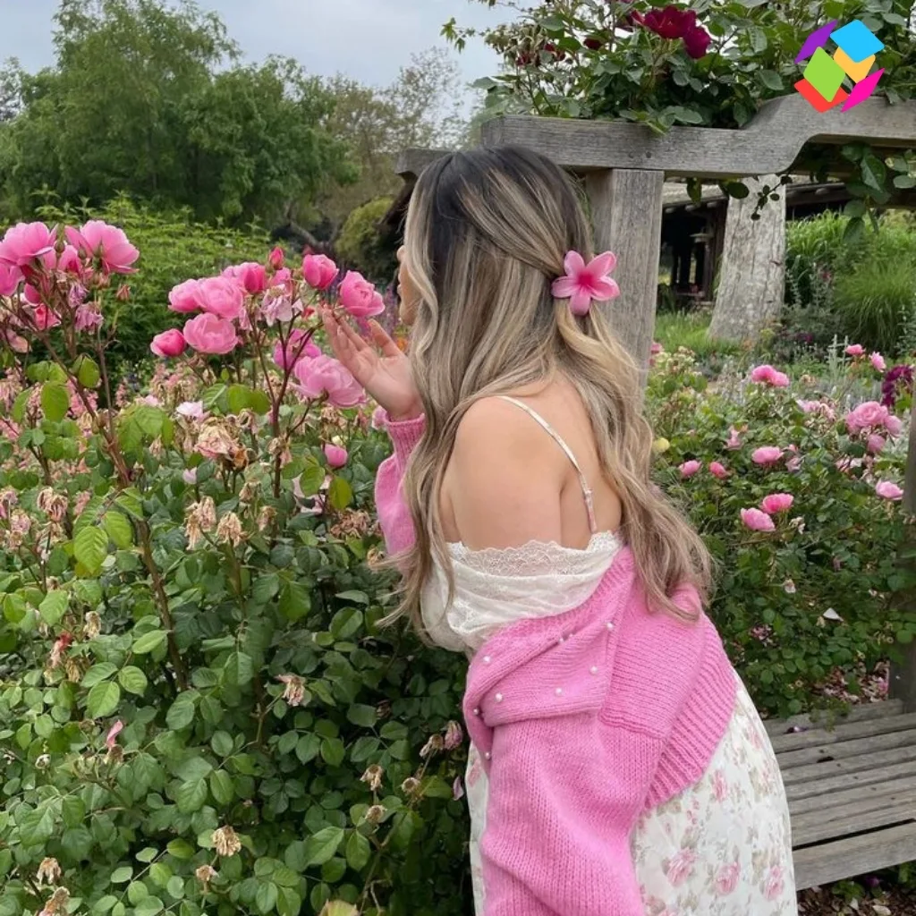 Pink Flower Captions For Instagram