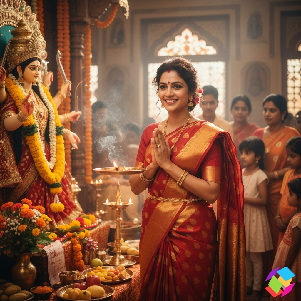 Durga Ashtami Puja Captions for Instagram