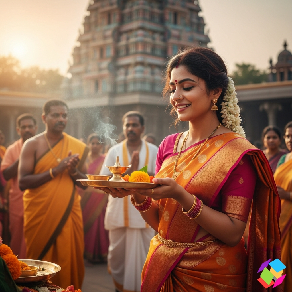 Meenakshi Temple Puja Captions for Instagram